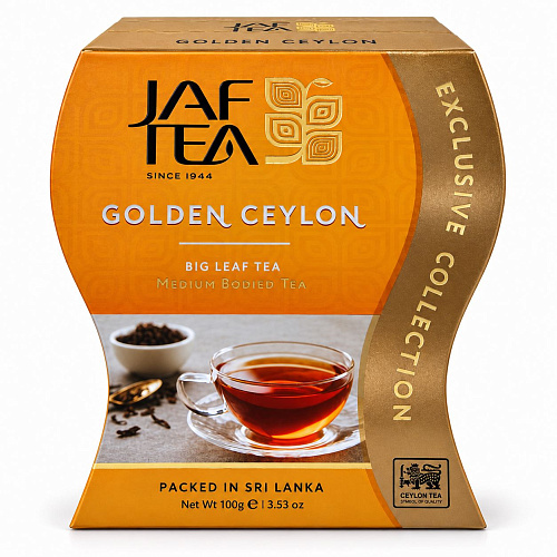 JAF TEA Чай чёрный "Золотой Цейлон" 100 г