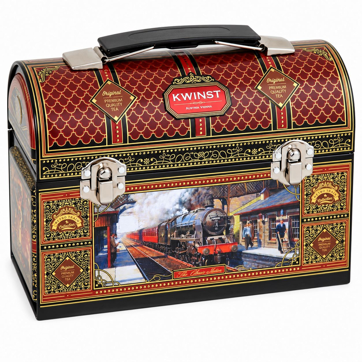 KWINST Чёрный чай «Поезд» в жестяной банке 500 г